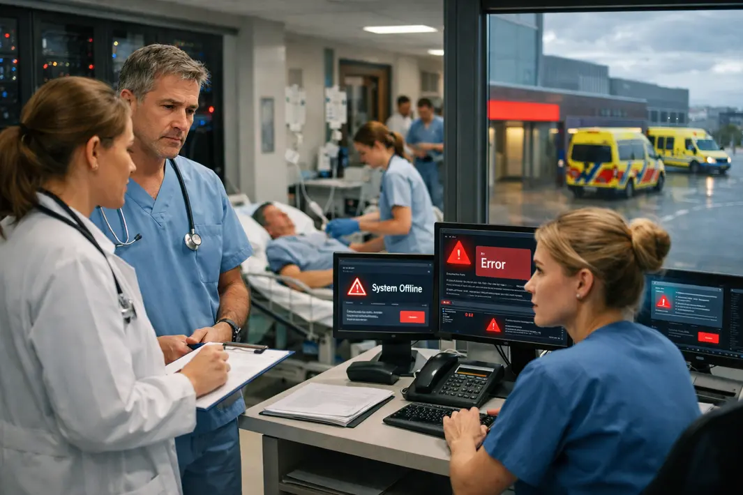 Extra inzet nodig bij ziekenhuizen door grootschalige IT-storing