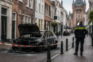 Getuigen gezocht na autobrand in voetgangersgebied Amersfoort