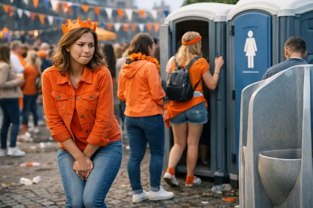 Uitdagingen voor vrouwen bij openbaar toiletgebruik tijdens Koningsdag